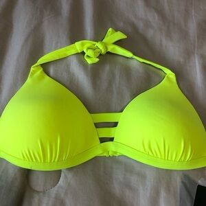 Body Glove smoothies Neon Yellow Bikini Top size small
